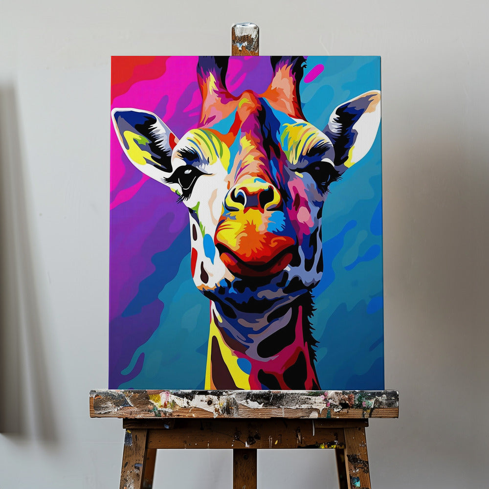 Pop Art Girafe | Tableaux sur Toile