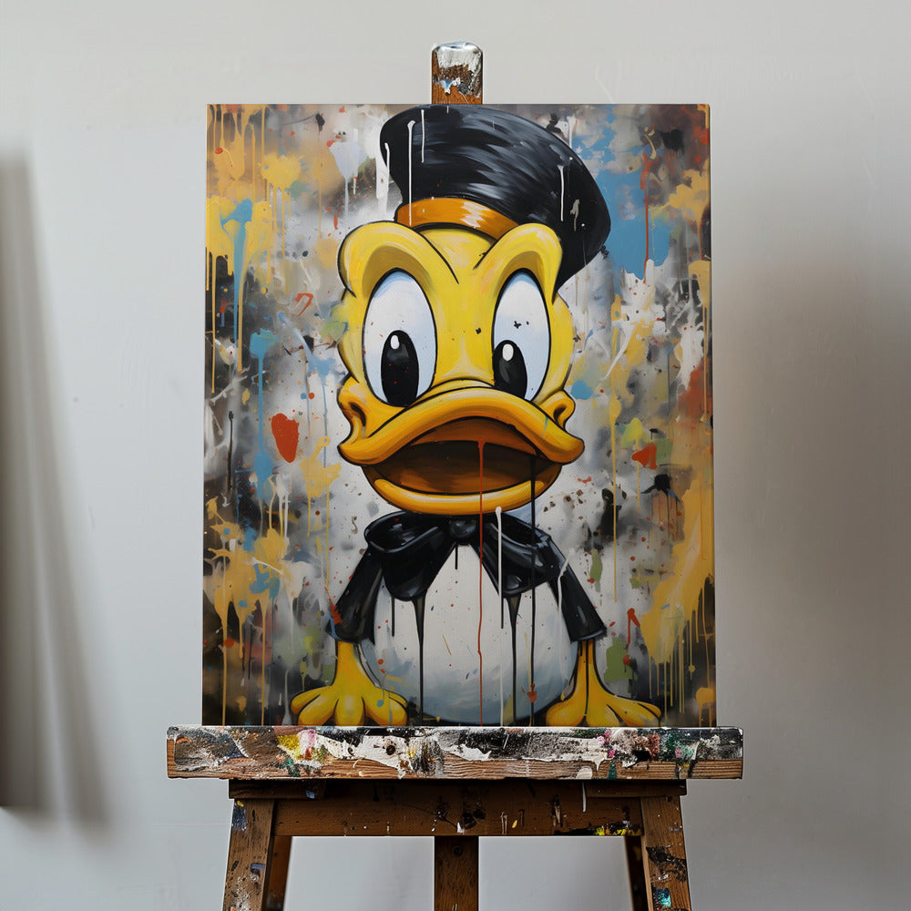 Streetart-Ente | Leinwand-Bilder