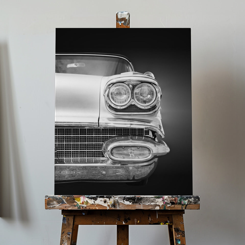 Coche clásico americano Bonneville 1958 Convertible | Impresiones en Lienzo