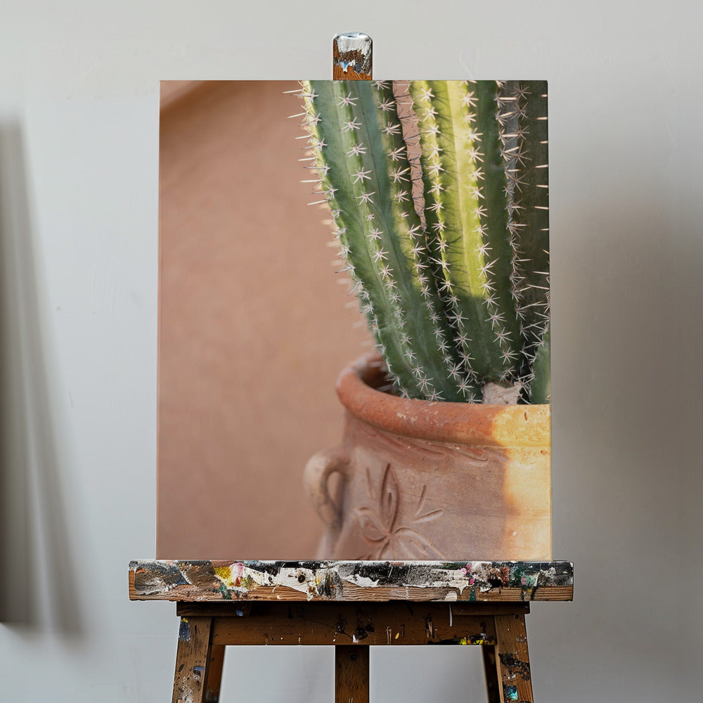 Grøn på orange | Rejsefotografering i Marrakech | Lærredsbilleder