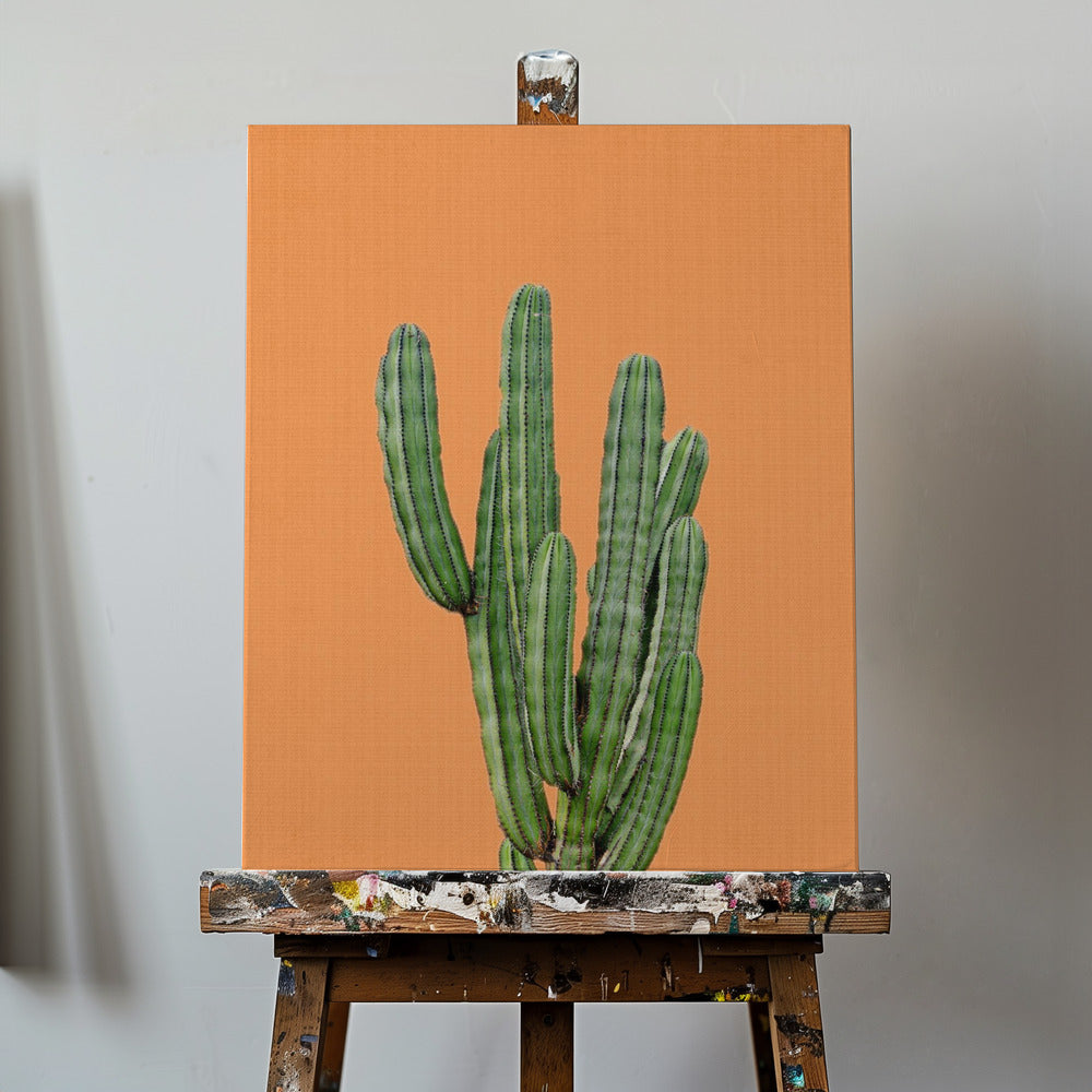 Orange Cactus | Tableaux sur Toile