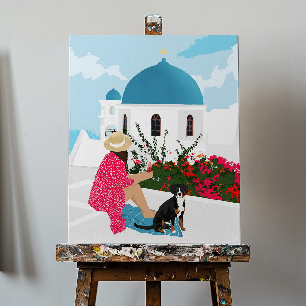 Séjour grec | Tableaux sur Toile