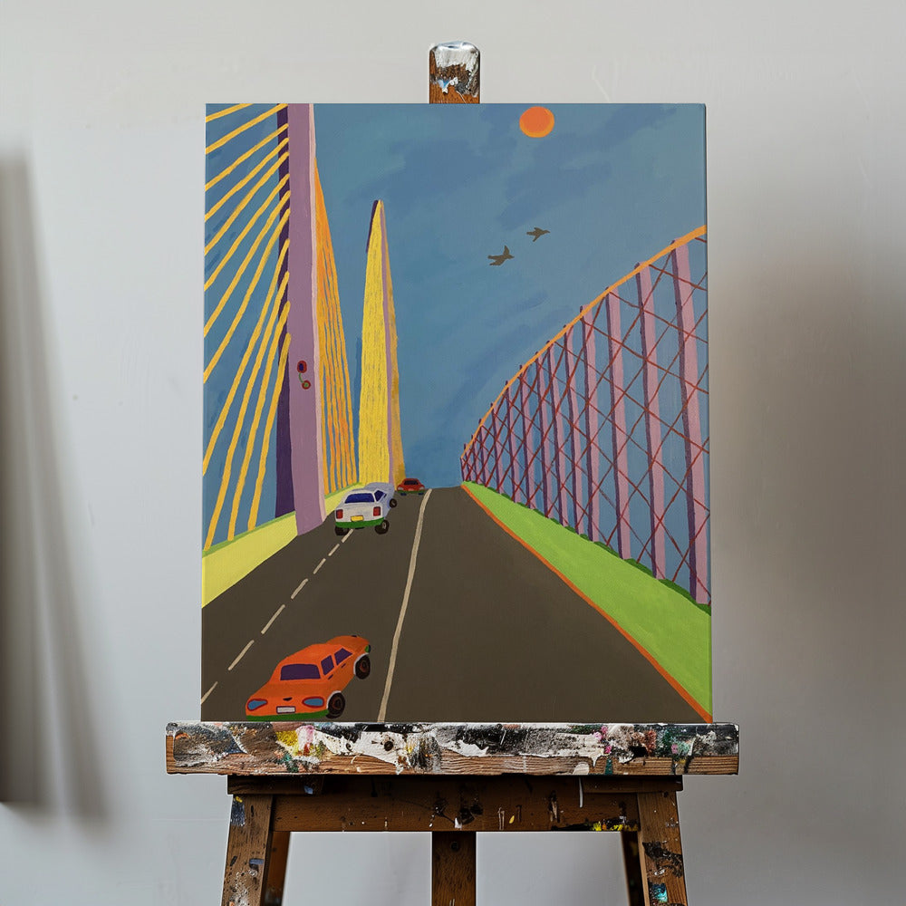 Ajaminen Sunshine Skyway -sillan yli | Canvastaulut