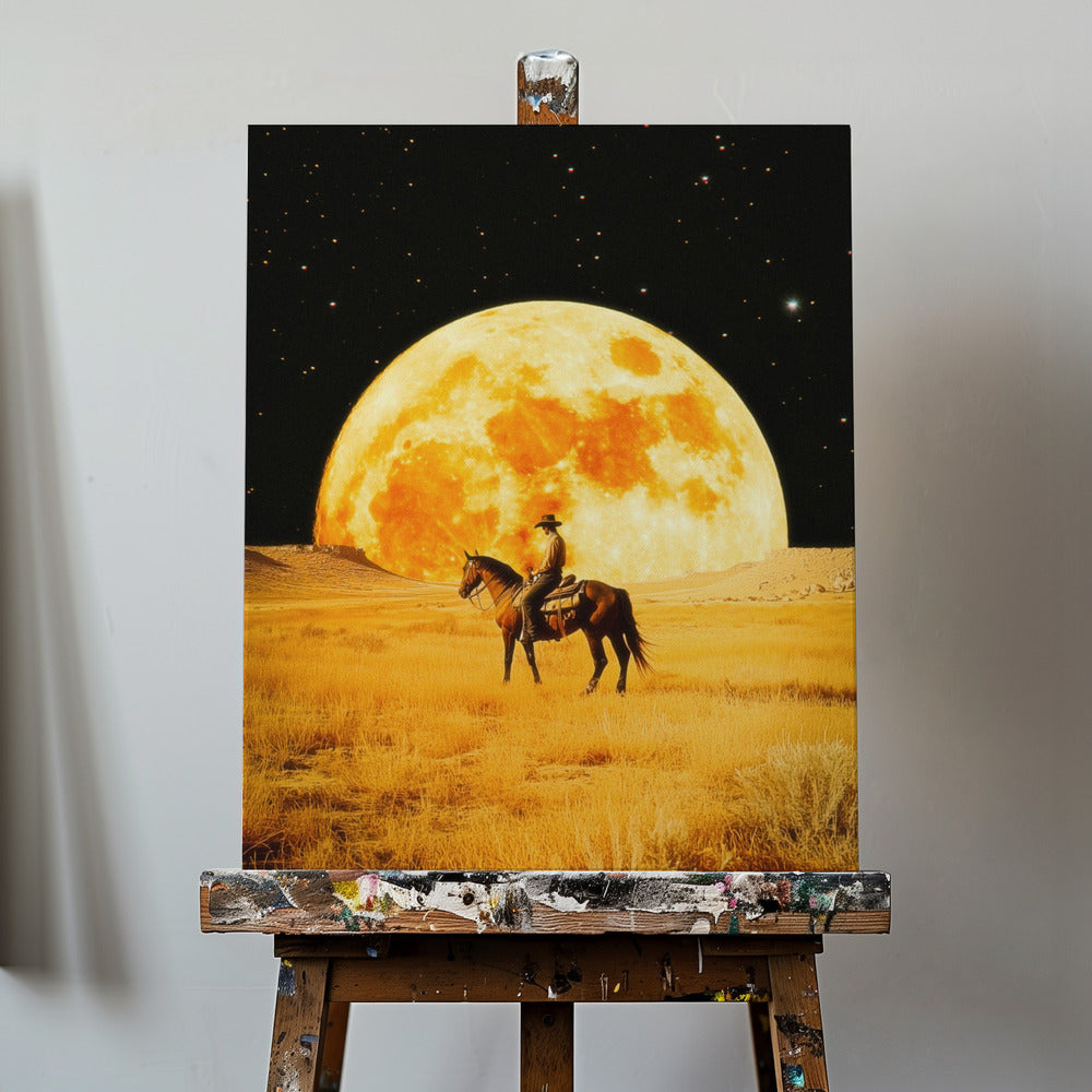 Cowboy Lunare | Stampe su Tela