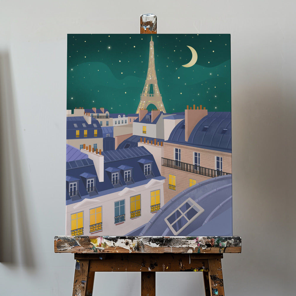 Paris la nuit | Tableaux sur Toile