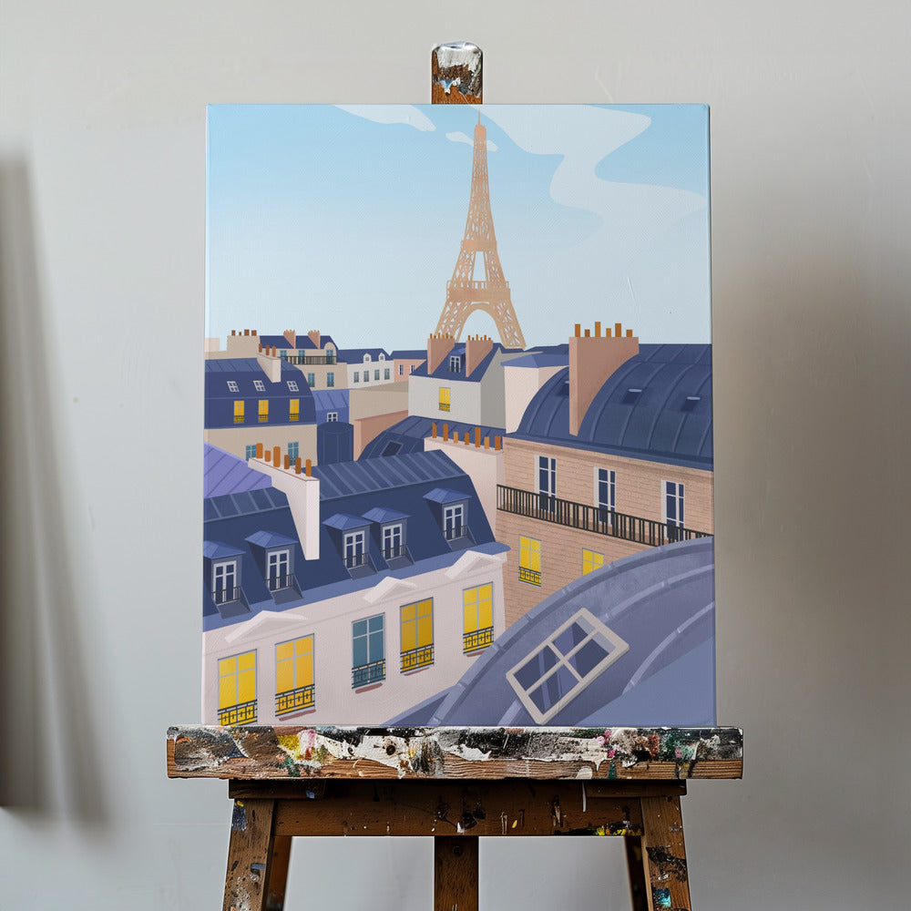 Les toits de Paris | Tableaux sur Toile