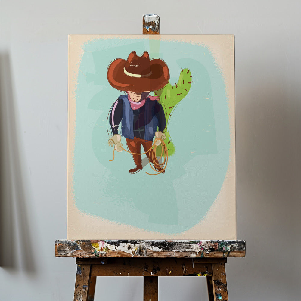 Cowboy du Texas | Tableaux sur Toile