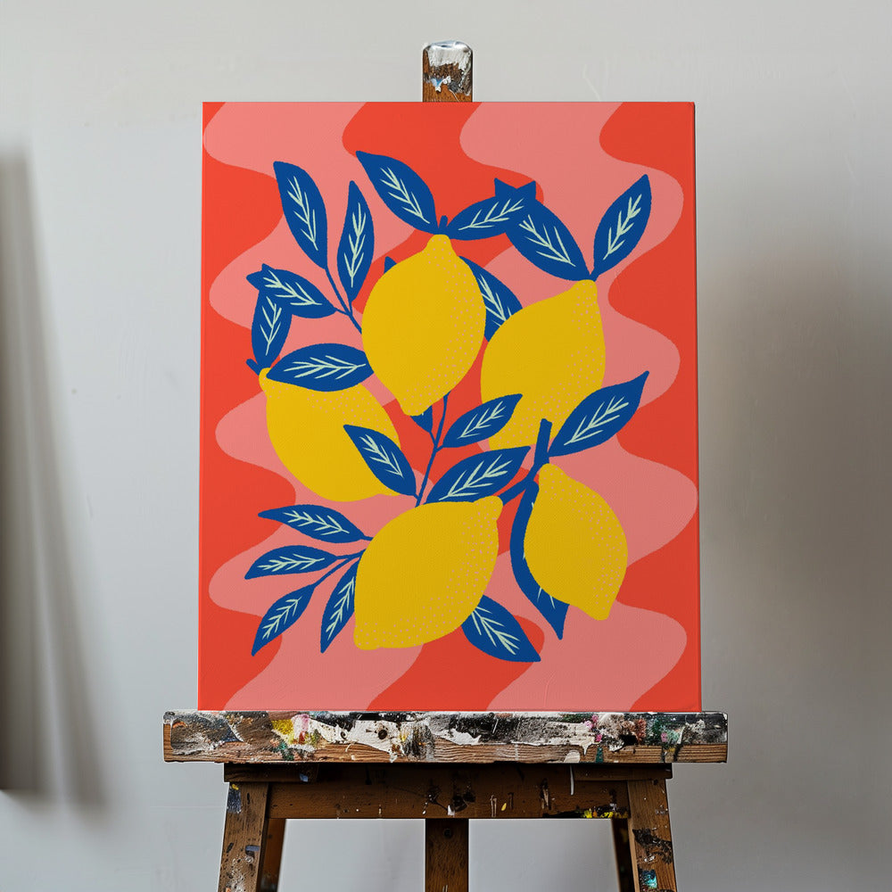 Lively Lemon Burst | Canvas