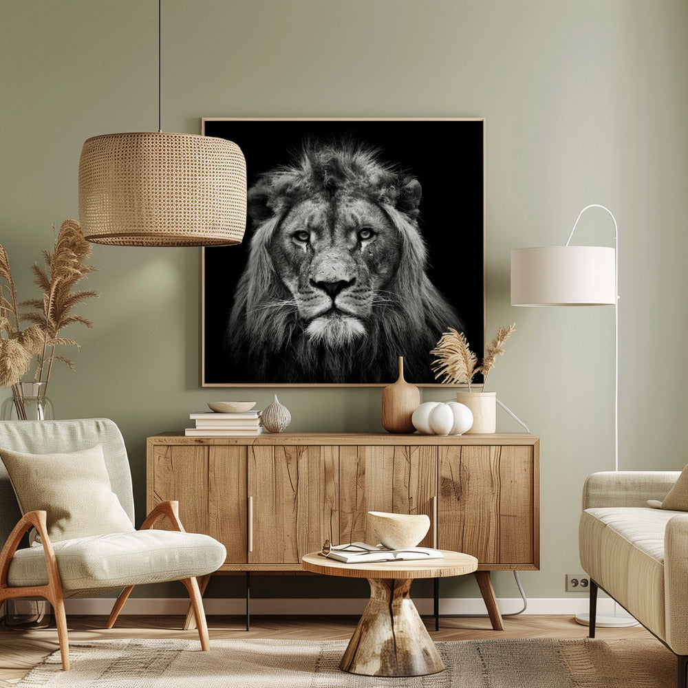 Young Male Lion | Canvas