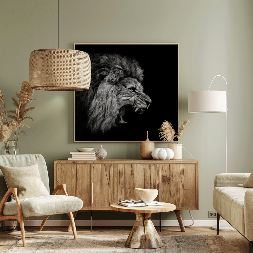 Roaring Lion #2 | Canvas