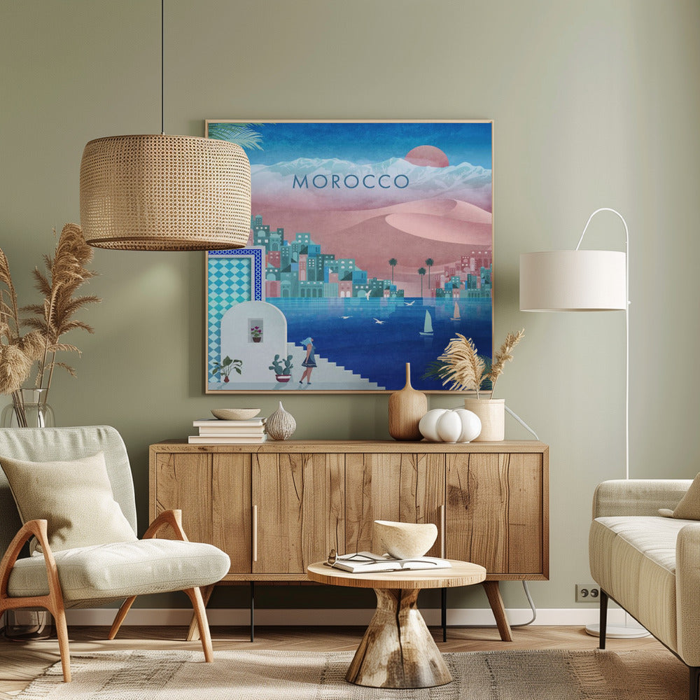 Place du Maroc. png | Tableaux sur Toile