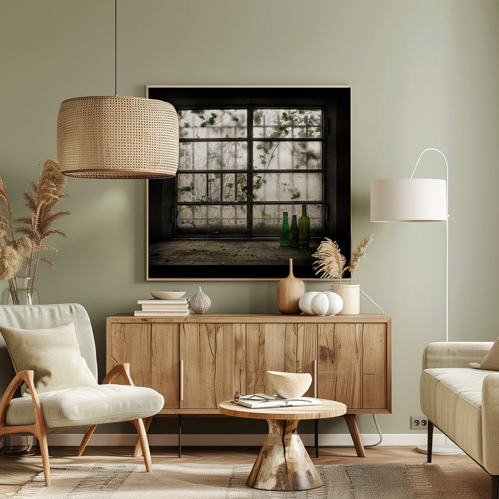 Stillleben mit Glasflasche | Leinwand-Bilder