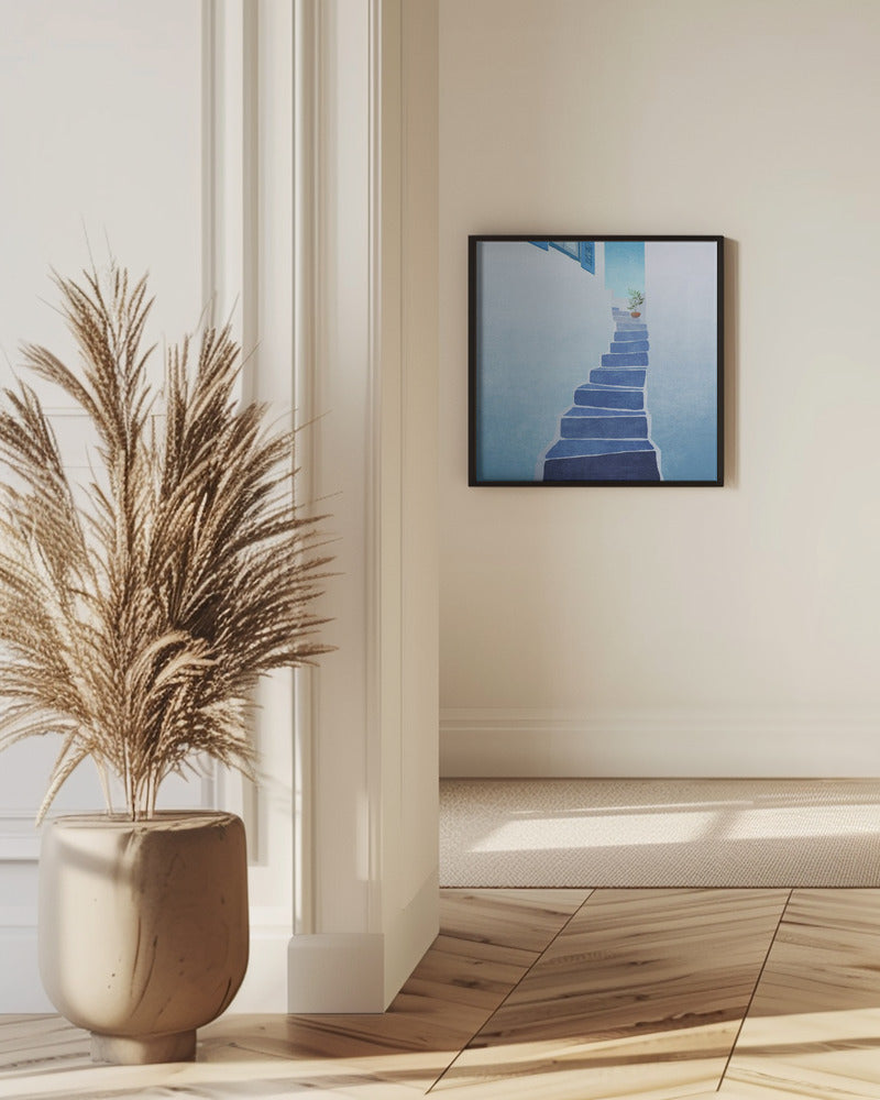 Blue Stairway Journey | Poster
