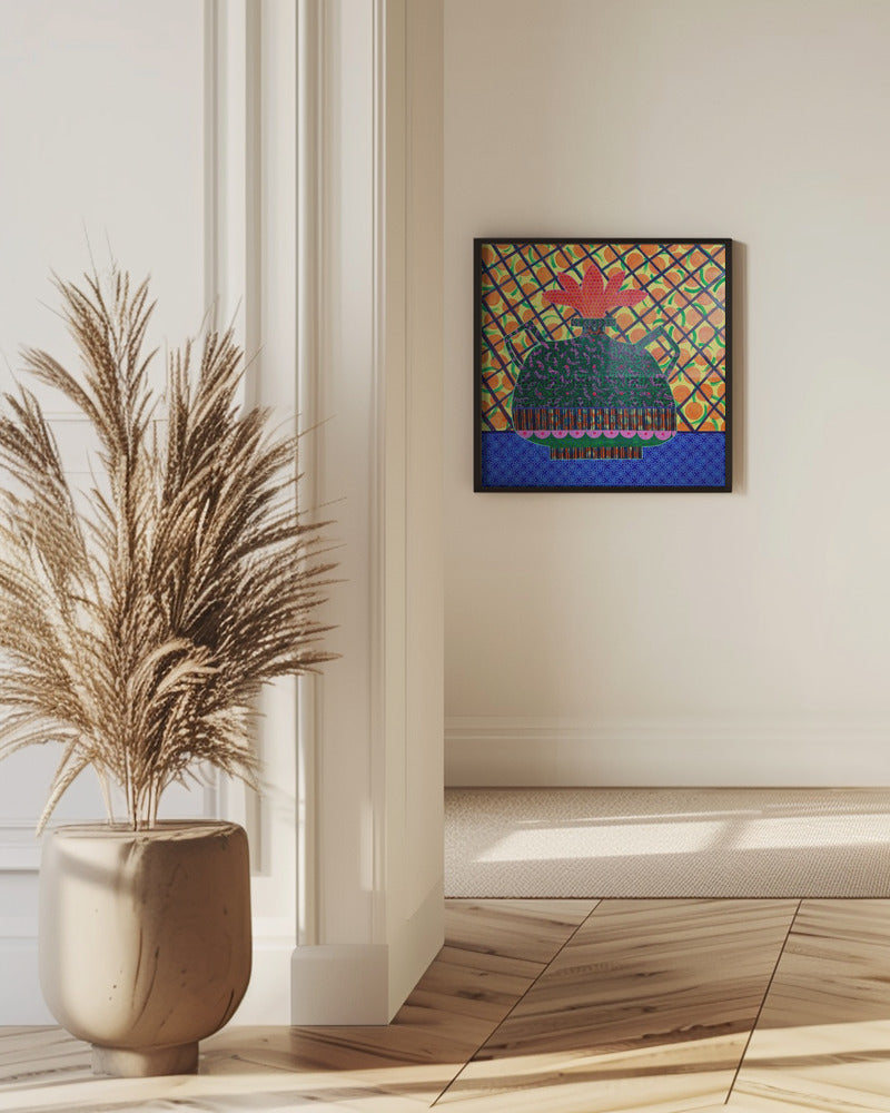 Oranges and Flower Vase | Poster