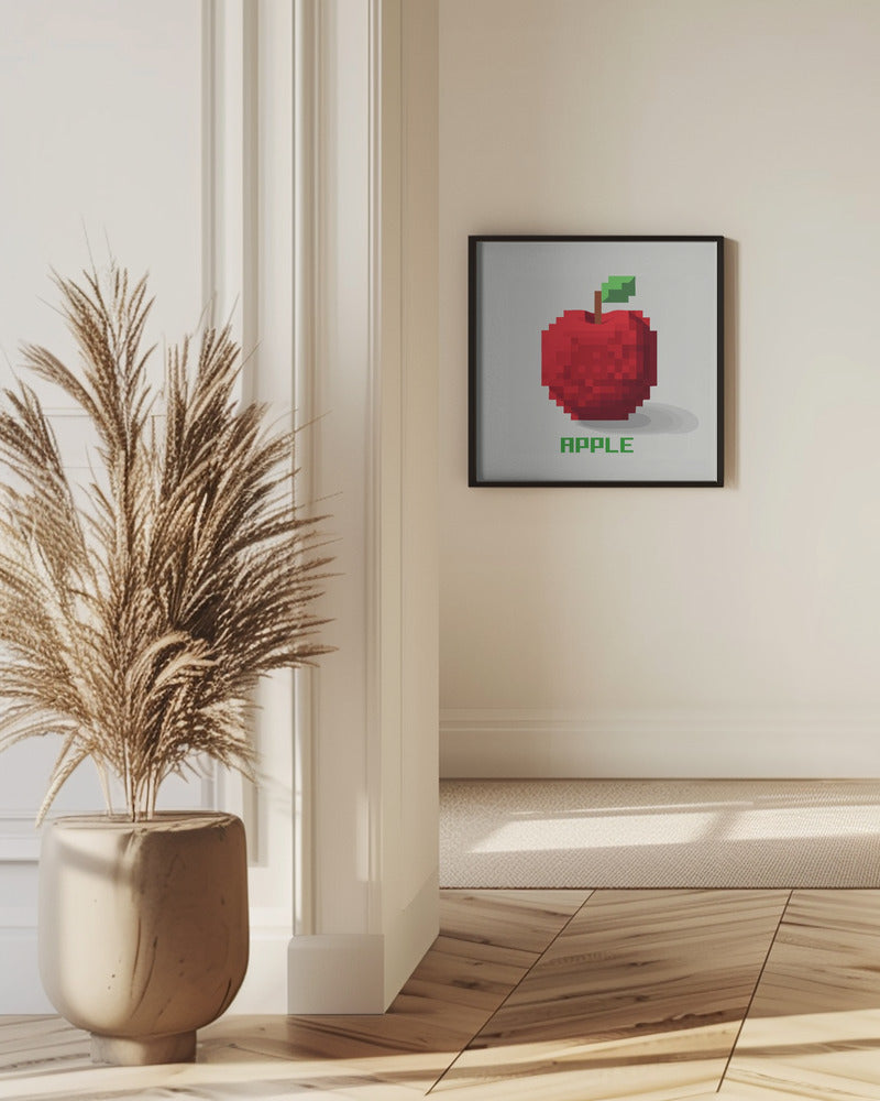Pixel Fruit Apple | Poster