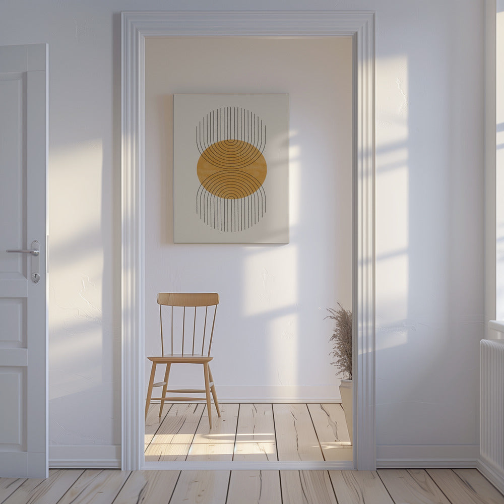 Pointe parfaite jaune | Tableaux sur Toile