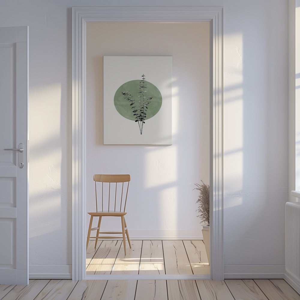 Eucalyptus en Groene Maan | Canvasprints