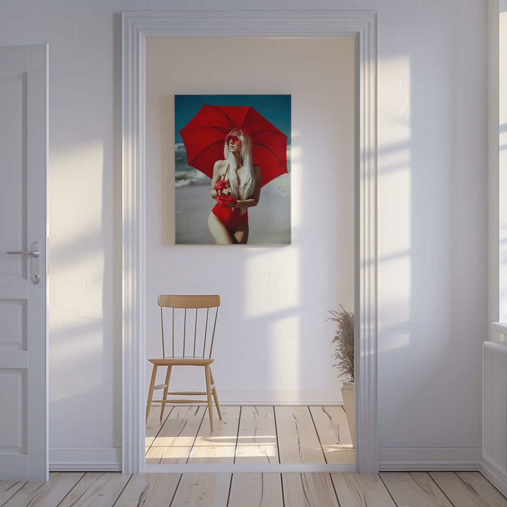 Det röda paraplyet | Canvas
