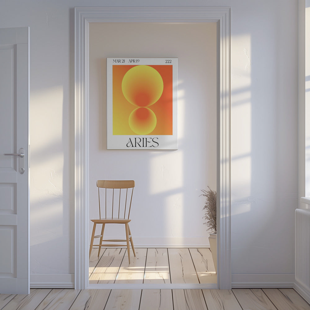 Gradient Circles in Orange Hues | Canvas
