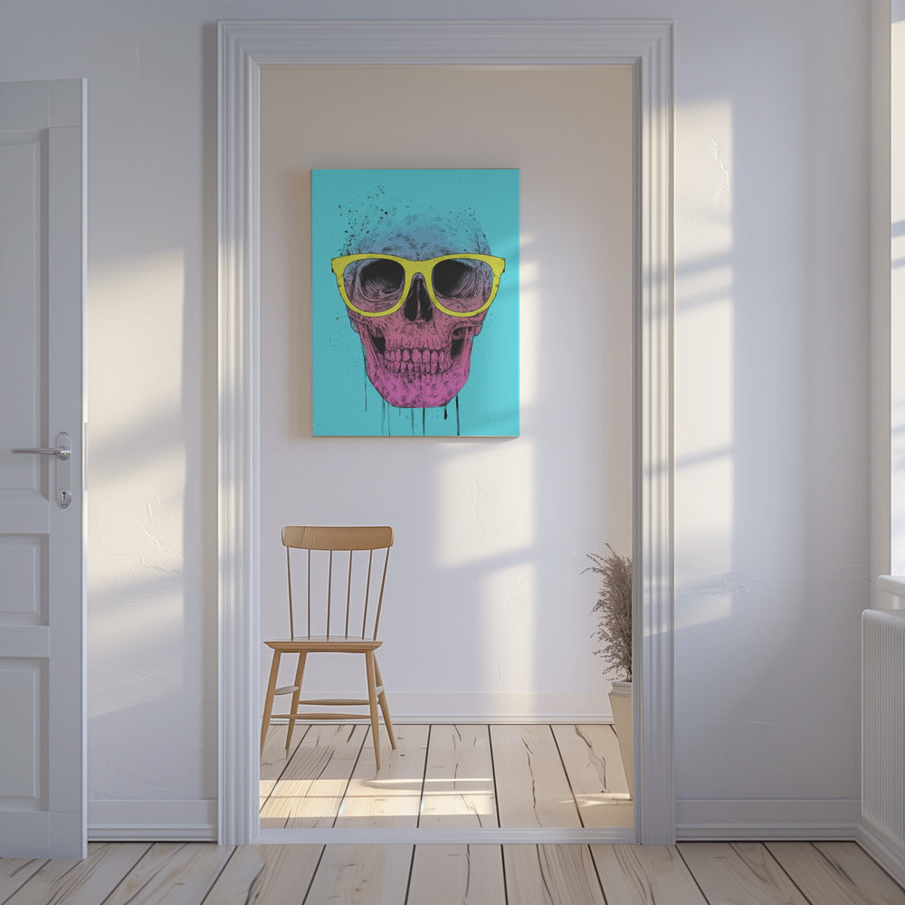 Pop art-kranie med briller | Lærredsbilleder