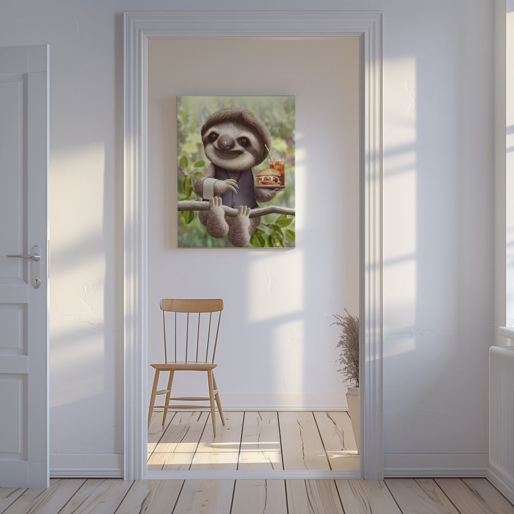 SLOTH ONTREE DELIVERY | Canvas