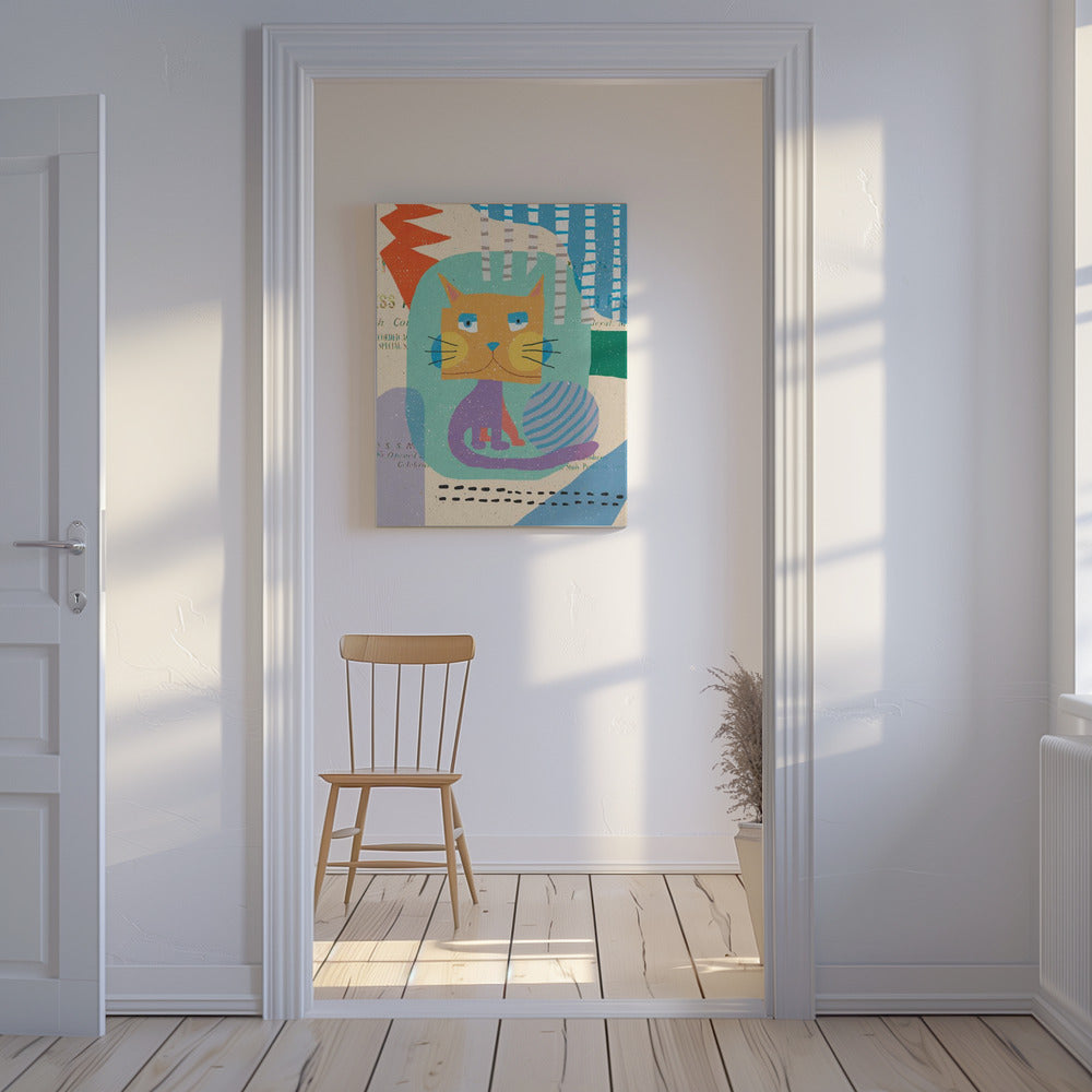 Fat Cheeks Cat | Canvas