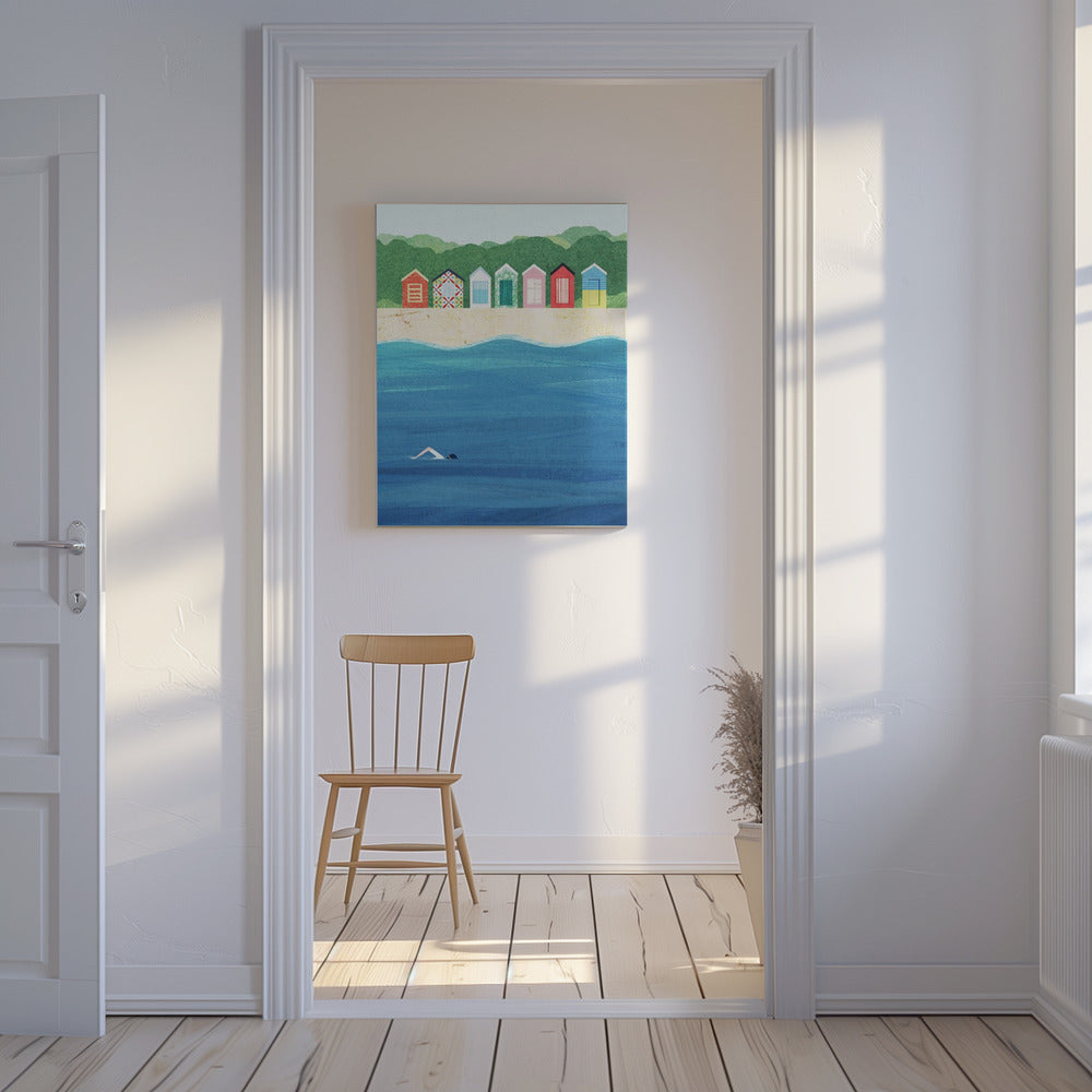 Cabañas de playa | Impresiones en Lienzo