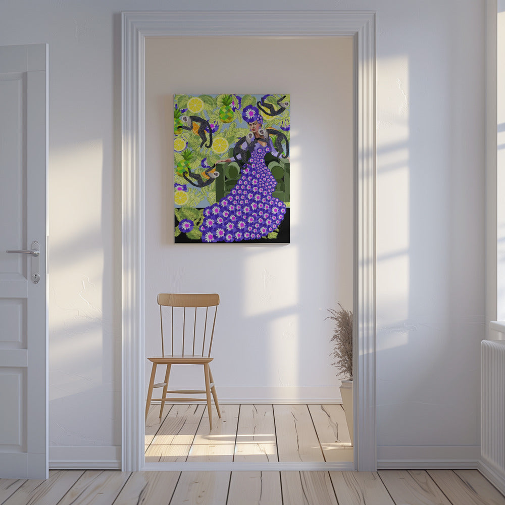 Frida i trädgården | Canvas