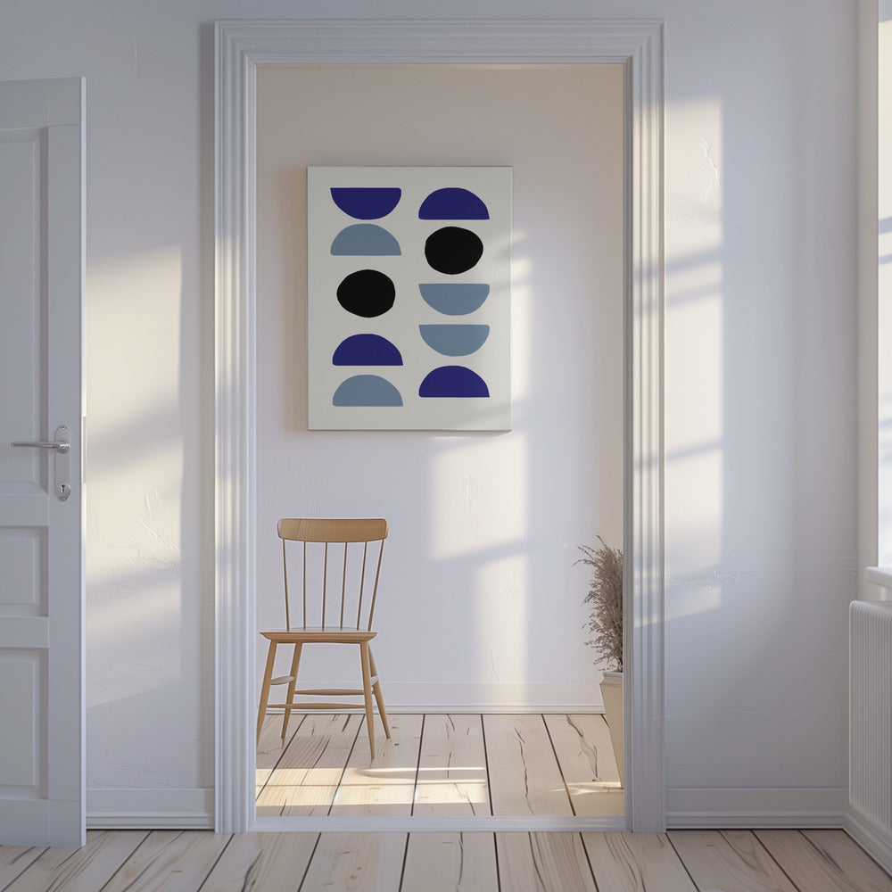 Blue Shapes 2 | Canvas