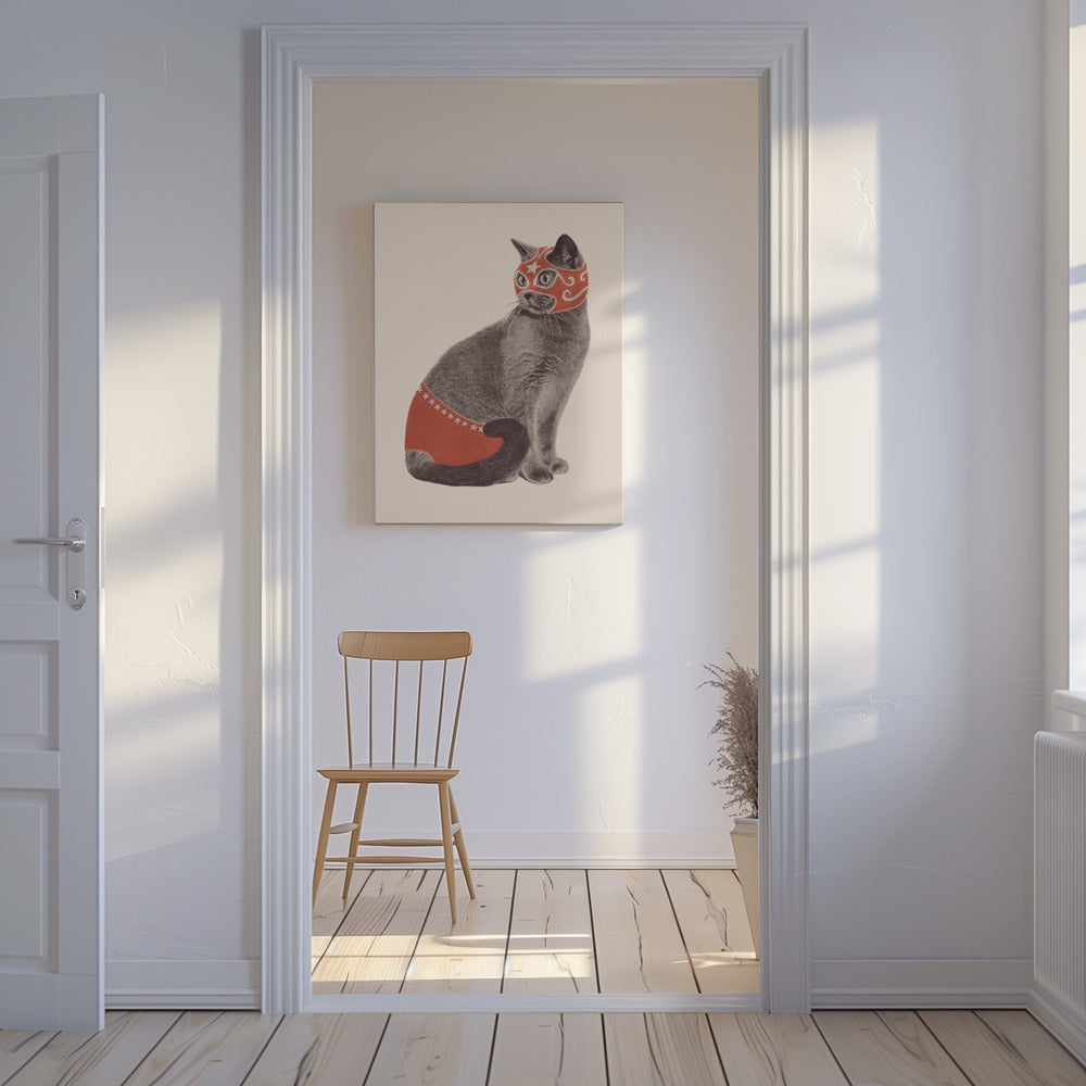 Lottatore di gatti | Stampe su Tela