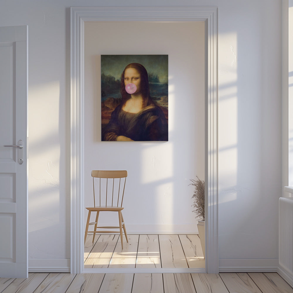 Mona Lisa Kaugummi | Leinwand-Bilder