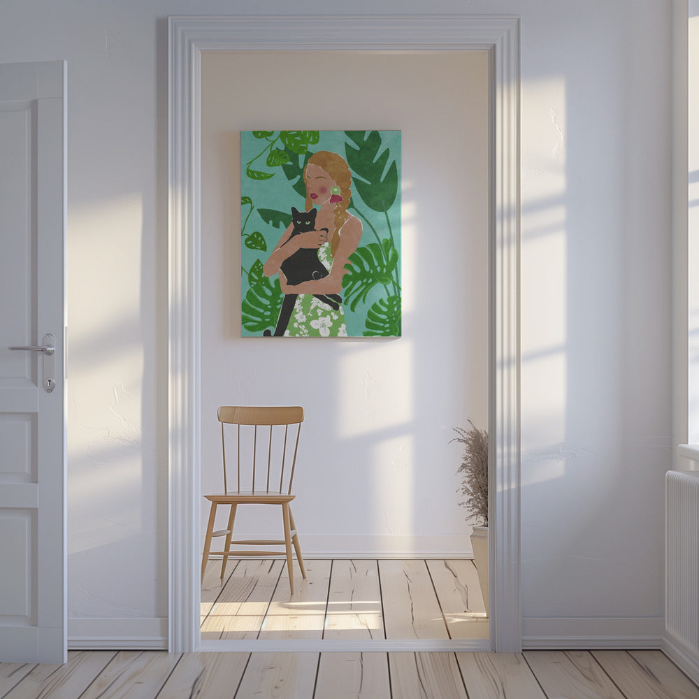 Amoureux des chats | Tableaux sur Toile