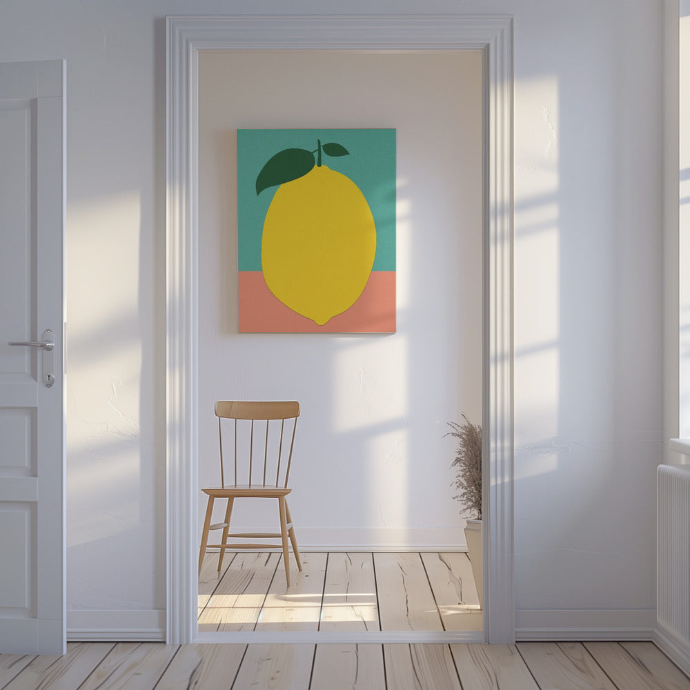 Citron med två blad | Canvas