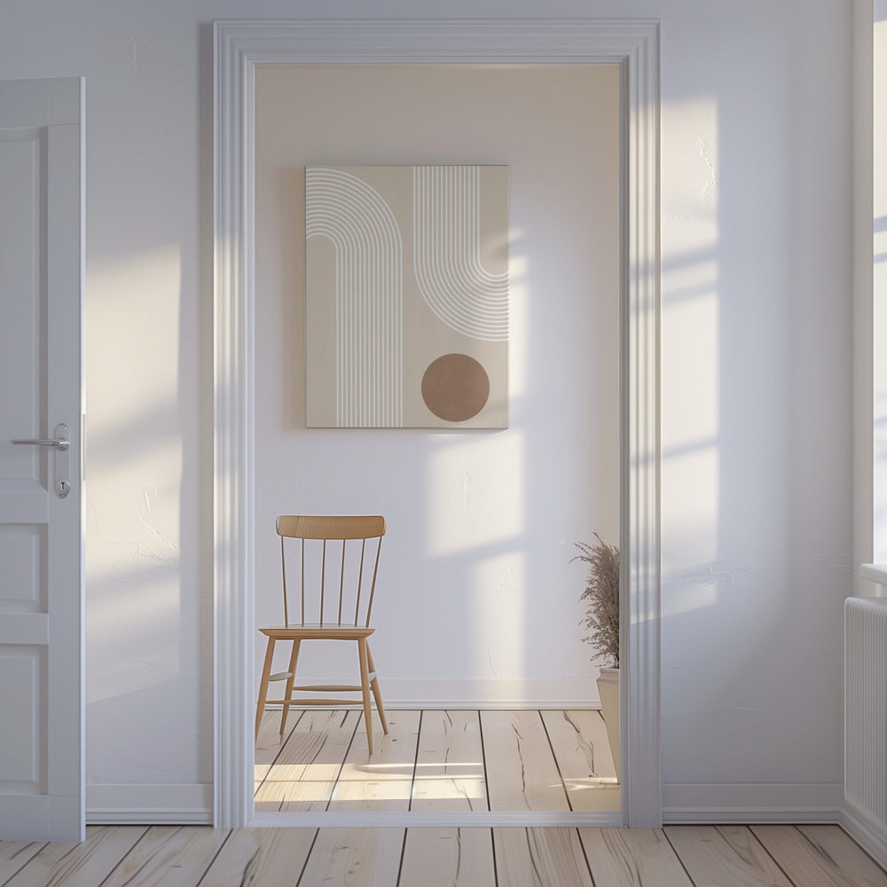 Beige båge Poster | Canvas