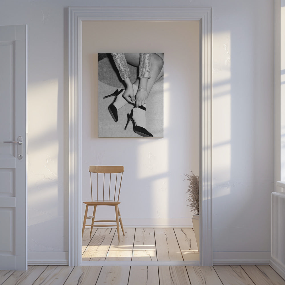 Benfest Svartvitt | Canvas