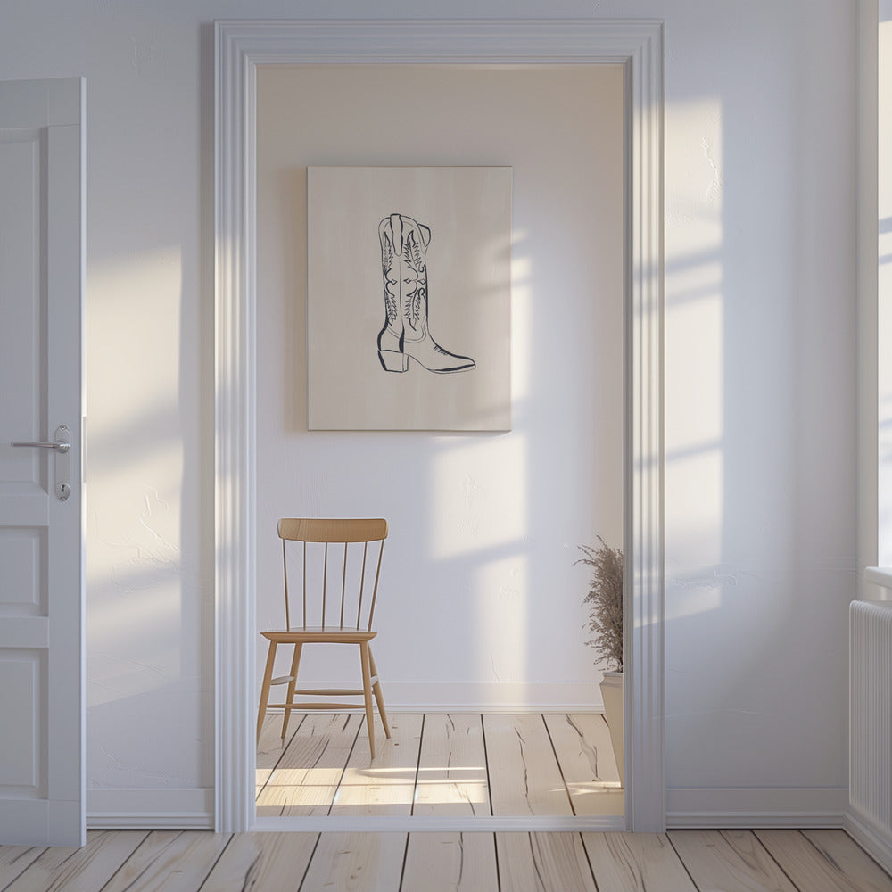 Cowboystøvler af Ivy Green Illustrations | Lærredsbilleder
