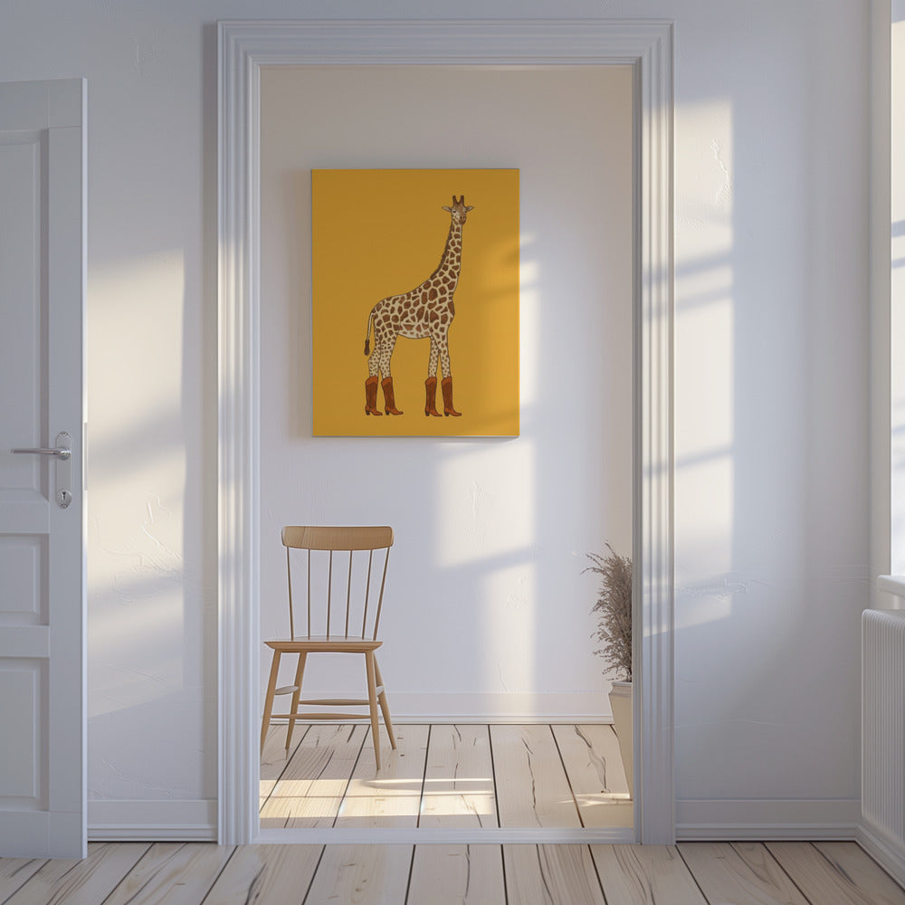 Jolene, die Cowgirl-Giraffe | Leinwand-Bilder