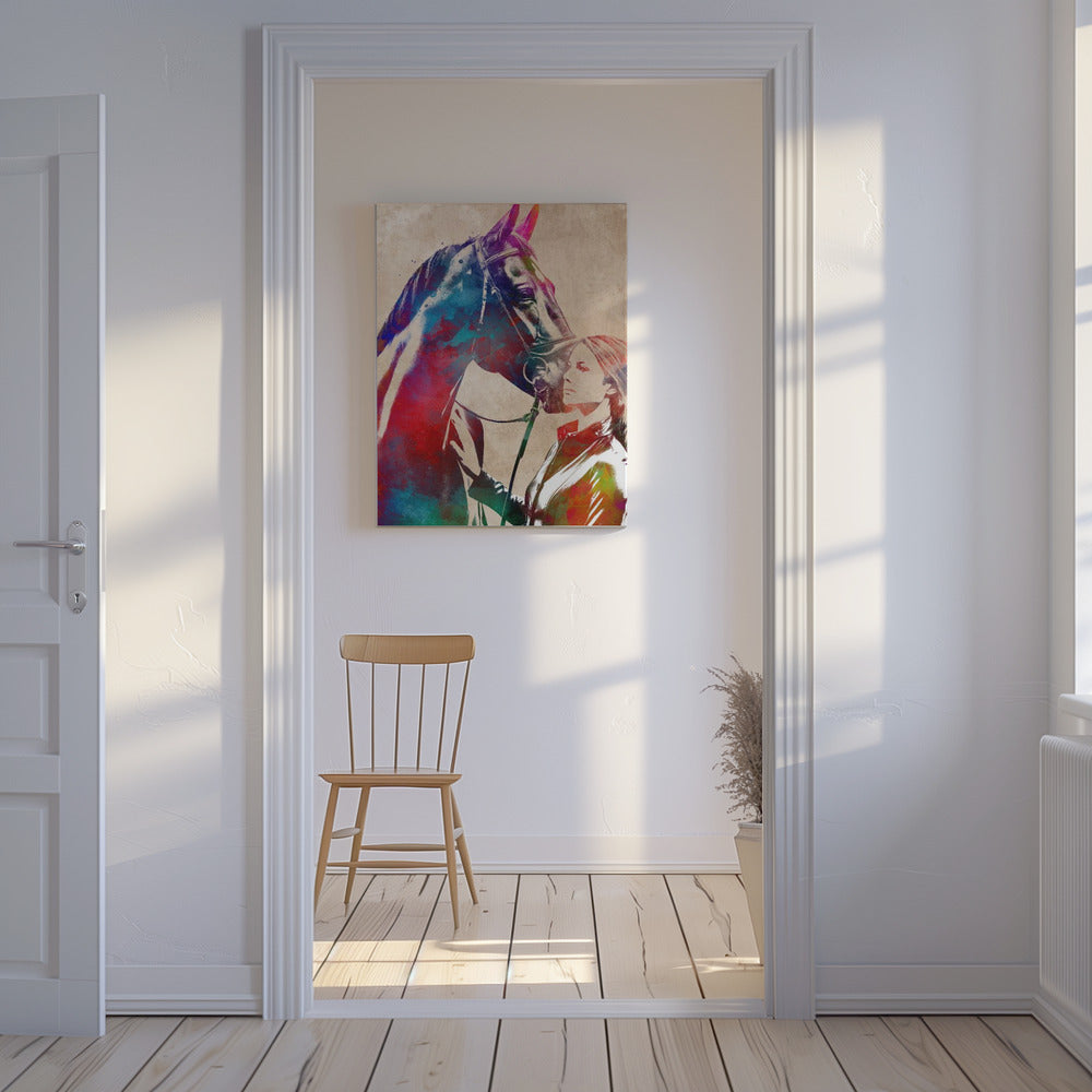 Horse Rider sport art | Canvas