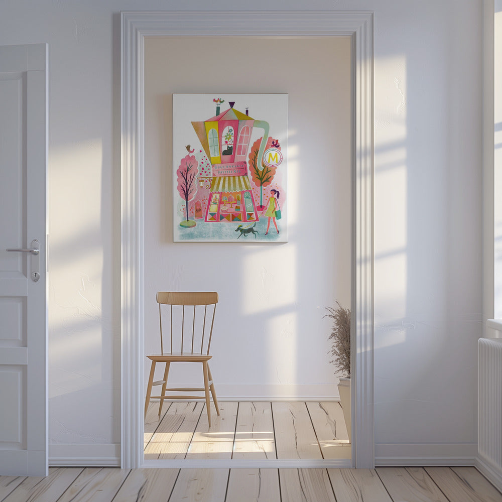 Franskt kaffekonditori vintage | Canvas