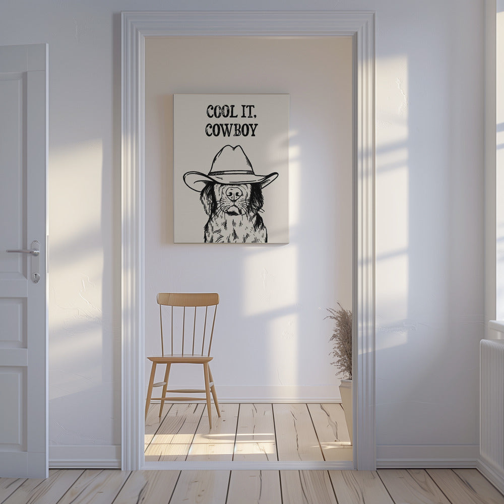 Cool it Cowboy Black | Lærredsbilleder