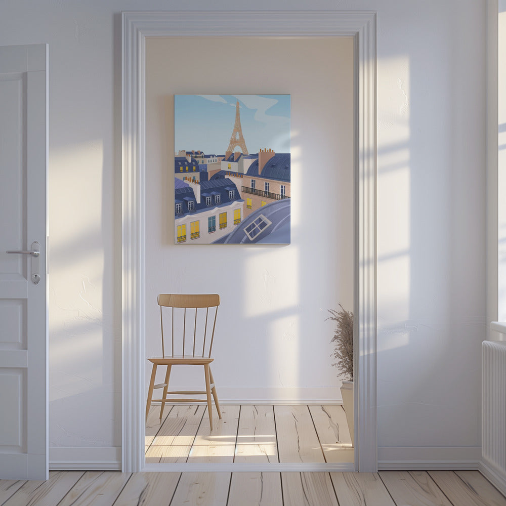 Les toits de Paris | Tableaux sur Toile