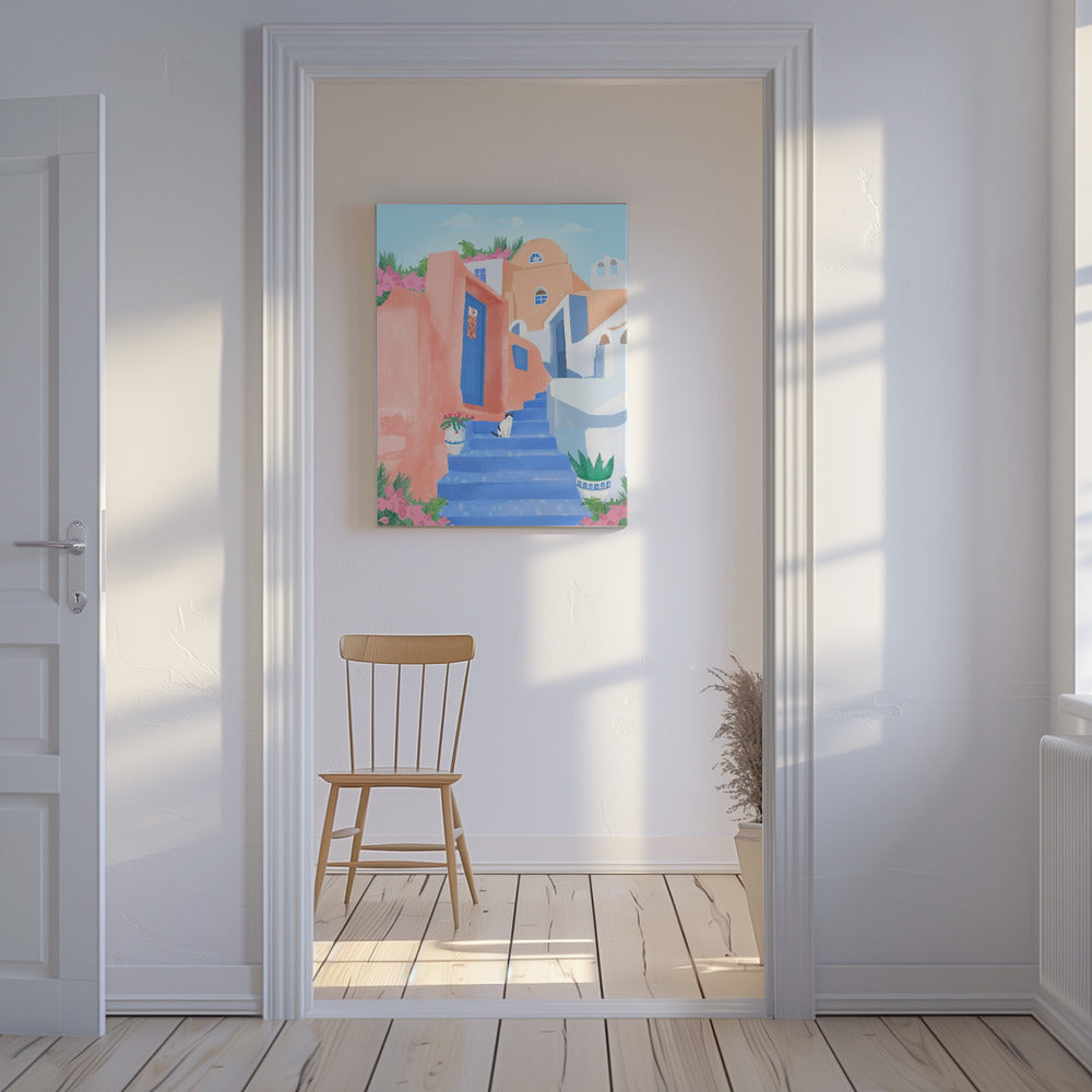Rue de Santorin | Tableaux sur Toile