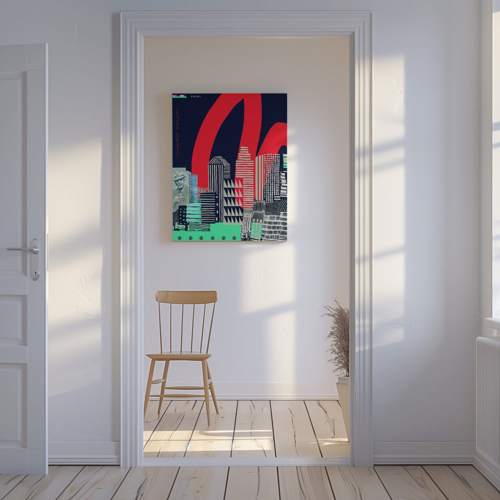 Art urbain, mur graphique de la ville de Montréal Posters - Affiche Artistique | Tableaux sur Toile