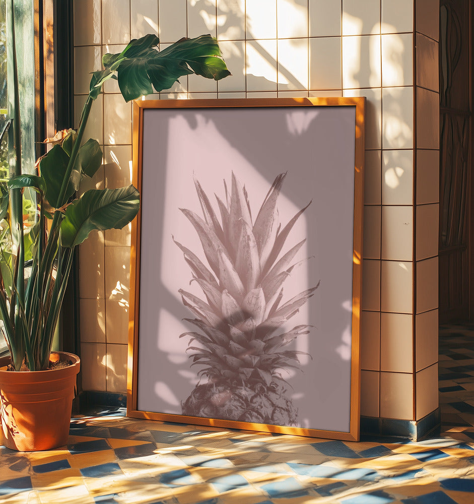 Ananas Pinkki 05 | Julisteet - Taidevedokset
