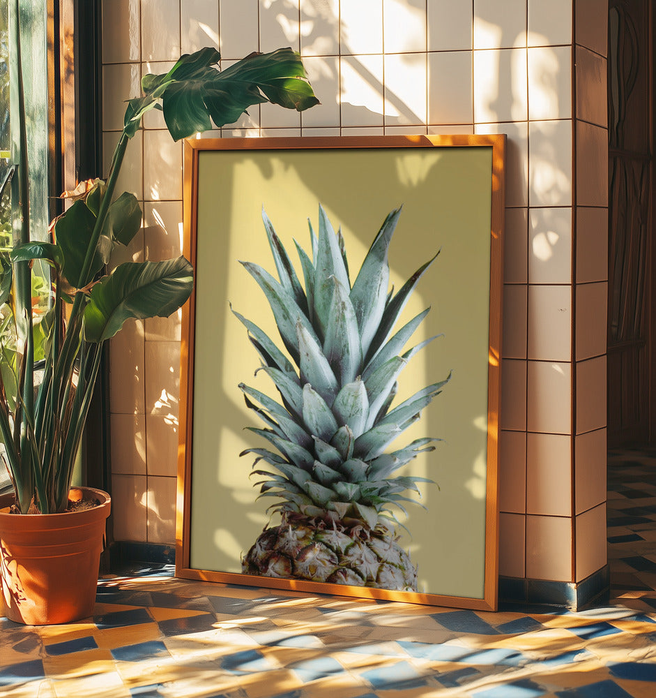 Ananas Żółty 03 | Plakaty - Wydruki Artystyczne