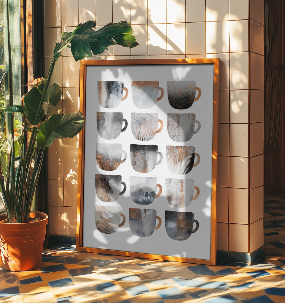 Dreamy Coffee Cups | Poster