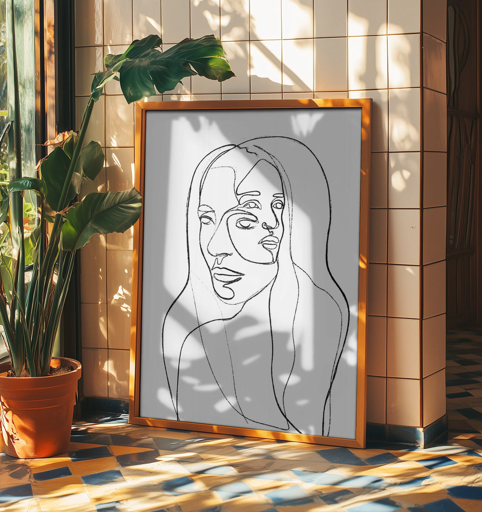 Reflektioner i linjer | Poster
