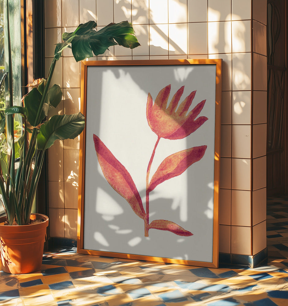 Linoleumsnitt / Viva Magenta | Poster