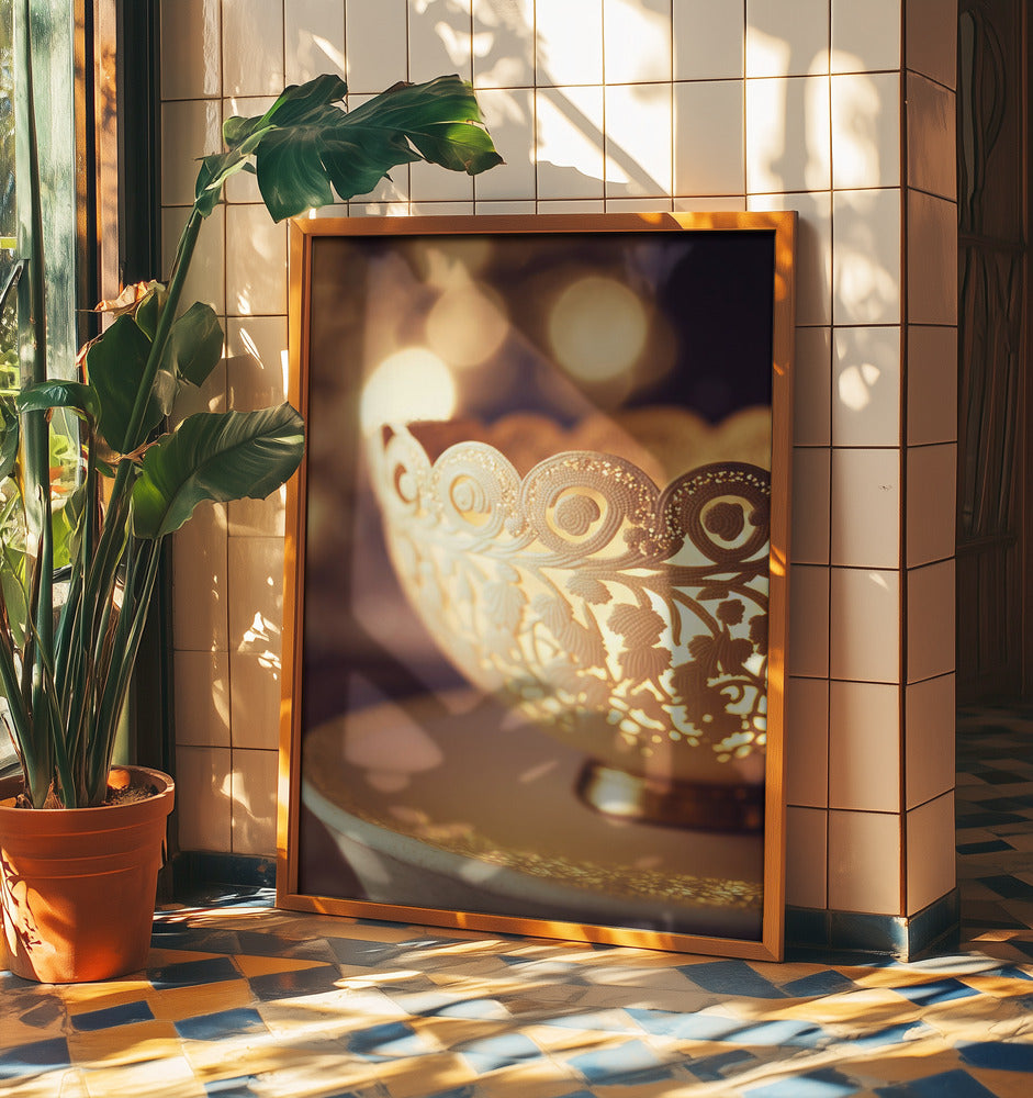 Golden Lace Glow | Poster