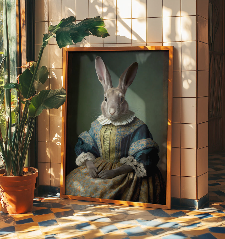 Regal Hare Portrait | Poster